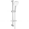 Oltens Saxan EasyClick (S) Alling 60 shower set with soap dish chrome/white 36005110 zdj.1