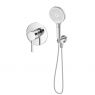 Sada Oltens Molle podomítková sprchová baterie s 3funkční sprchovou hlavicí Luva EasyClick, chrom 36032100 zdj.1
