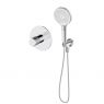 Sada Oltens Hamnes podomítková sprchová baterie s 3funkční sprchovou hlavicí Luva EasyClick, chrom 36035100 zdj.1