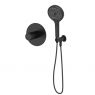 Sada Oltens Hamnes podomítková sprchová baterie s 3funkční sprchovou hlavicí Luva EasyClick, matná černá 36035300 zdj.1