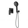 Sada Oltens Hadsel podomítková sprchová baterie s 3funkční sprchovou hlavicí Havis EasyClick, matná černá 36036300 zdj.1