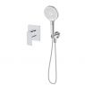 Sada Oltens Hadsel podomítková sprchová baterie s 3funkční sprchovou hlavicí Luva EasyClick, chrom 36038100 zdj.1
