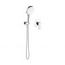 Sada Oltens Hadsel podomítková sprchová baterie s 3funkční sprchovou hlavicí Luva EasyClick, chrom 36038100 zdj.2