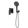 Sada Oltens Hadsel podomítková sprchová baterie s 3funkční sprchovou hlavicí Luva EasyClick, matná černá 36038300 zdj.1