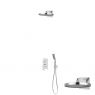Sada Oltens Hadsel podomítková baterie s hlavovou sprchou Vann a sprchovým setem Tinde, chrom 36042100 zdj.1