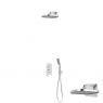 Sada Oltens Hadsel podomítková baterie s hlavovou sprchou Vann (S) a sprchovým setem Tinde, chrom 36043100 zdj.1