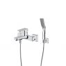 Set Oltens Hadsel nástěnná vanová a sprchová baterie se sprchovým setem Tinde Hald, chrom 36056100 zdj.1