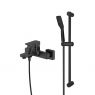Set Oltens Hadsel nástěnná vanová a sprchová baterie se sprchovým setem Tinde Alling, matná černá 36058300 zdj.1