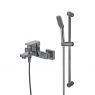 Set Oltens Hadsel nástěnná vanová a sprchová baterie se sprchovým setem Tinde Alling, grafit 36058400 zdj.1
