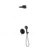 Oltens Rann Unterputz-Wannen- und Duscharmaturenset mit Vann-Regendusche und 3-Funktionen-Handbrause Havis EasyClick, schwarz matt 36071300 zdj.2
