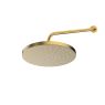 Oltens Pluva Lagan 25 cm round shower head with wall bracket, brushed gold 36093810 zdj.1
