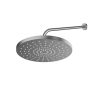 Oltens Alvo Lagan 30 cm round shower head with wall-mounted arm, graphite 36094400 zdj.1