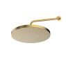 Oltens Alvo Lagan 30 cm round shower head with wall-mounted arm, brushed gold 36094810 zdj.1