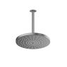 Oltens Pluva Aera deszczownica 25 cm okrągła z ramieniem sufitowym grafit 36095400 zdj.1