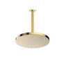 Oltens Pluva Aera deszczownica 25 cm okrągła z ramieniem sufitowym złoty połysk 36095800 zdj.1