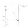 Oltens Atran thermostatic shower set with round rainshower head brushed gold 36500810 zdj.2