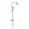 Oltens Atran thermostatic shower set with round rainshower head brushed gold 36500810 zdj.1