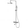 Oltens Molle Numa wall-mounted bath and shower set with rain shower head, nickel 36506910 zdj.1