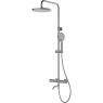 Oltens Vatten Numa nástěnná vanová a sprchová souprava s termostatickou baterií a hlavovou sprchou, nikl 36507910 zdj.1