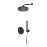 Oltens Molle-Set: Unterputz-Wannen-Duscharmatur mit 25 cm Pluva-Regendusche und Ume-Handbrause, mattschwarz 36639300 zdj.1