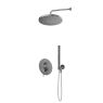 Oltens Molle concealed bath and shower mixer set with a 25 cm Pluva rain shower head and a graphite Ume hand shower 36639400 zdj.1