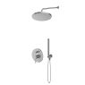 Oltens Molle concealed bath and shower mixer set with 25 cm Pluva rain shower head and Ume hand shower, nickel, 36639910 zdj.1