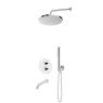 Oltens Katla Set: Thermostat-Unterputzarmatur mit Molle-Wannenauslauf, 25 cm Pluva-Regendusche und Ume-Handbrause, Chrom 36641100 zdj.1