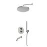 Oltens Katla Set: Thermostat-Unterputzarmatur mit Molle-Wannenauslauf mit 30 cm Alvo-Regendusche und Ume-Handbrause, Nickel 36642910 zdj.1