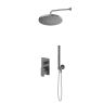Oltens Hadsel-Set: Unterputzarmatur mit 25-cm-Regendusche „Pluva“ und Handbrause „Ume“ in Graphit 36645400 zdj.1
