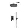 Oltens Hadsel set: concealed mixer tap with 30 cm Alvo rain shower head and Ume hand shower, matt black 36646300 zdj.1