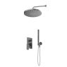 Oltens Hadsel Set: Unterputzarmatur mit 30 cm Alvo-Regenbrause und Ume-Handbrause in Graphit 36646400 zdj.1