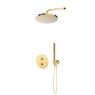 Oltens Katla Set: Thermostat-Unterputzarmatur mit 25 cm Pluva-Regenduschkopf und Ume-Handbrause, goldglänzend 36647800 zdj.1