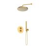Oltens Katla set: concealed thermostatic mixer with 25 cm Pluva rain shower head and Ume hand shower, brushed gold, 36647810 zdj.1