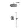 Oltens Katla-Set: Thermostat-Unterputzarmatur mit 30 cm Alvo-Regendusche und Ume-Handbrause in Graphit 36648400 zdj.1