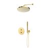 Oltens Katla set: concealed thermostatic mixer with a 30 cm Alvo rain shower head and a Ume hand shower, high-gloss gold, 36648800 zdj.1