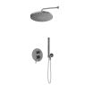 Oltens Molle set: concealed shower mixer with 30 cm Alvo rain shower head and Ume graphite hand shower 36650400 zdj.1