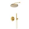 Oltens Molle-Set: Unterputz-Armatur mit 30-cm-Regendusche „Alvo“ und Handbrause „Ume“ in gebürstetem Gold 36650810 zdj.1