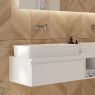 Oltens Lustra countertop wash basin 60,5x35 cm rectangular with SmartClean film white 40806000 zdj.8