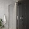 Oltens Breda Duschwand 120x90 cm rechteckig Chrom/transparentes Glas 20226100 zdj.5