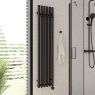 Oltens Stang bathroom radiator 150x31.5cm, matte black 55022300 zdj.4