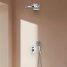 Oltens Molle Unterputz-Wannen- und Duscharmaturenset mit Vann -Regendusche und Havis EasyClick 3-Funktions-Handbrause, chrom 36021100 zdj.6