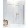 Oltens Vindel (S) Lagan (S) rainshower 30 cm square with wall-mounted arm gold gloss 36014800 zdj.2