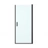Oltens Rinnan sprchový kout 90x100 cm, obdélníkový, dveře se zástěnou, matná černá/průhledné sklo, 20217300 zdj.4