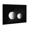 Oltens Lule splachovací tlačítko, skleněné, černá/chrom 57201310 zdj.1
