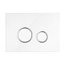 Oltens Lule przycisk spłukujący do WC szklany biały/chrom/biały 57201000 zdj.3