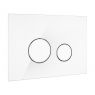 Oltens Lule glass toilet flush button white/chrome/white 57201000 zdj.1