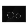 Oltens Lule glass toilet flush button black/chrome/black 57201300 zdj.3