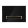Oltens Torne glass flush button for toilet black/gold matt/black 57202300 zdj.3