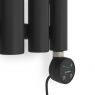 Oltens Stang (e) koupelnový radiátor 180x15cm elektrický matná černá 55111300 zdj.3
