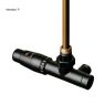 Oltens Varmare Ventil single-hole thermostatic set for radiators, left-hand type, matte black 55905300 zdj.3